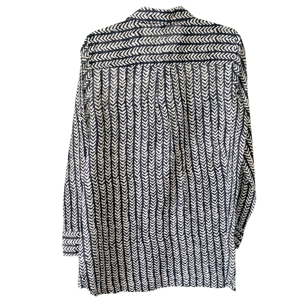 J. Crew Abstract Print Tunic Top - Picture 2 of 3